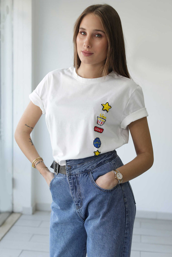 The lebanese project tshirt design lebanon beads colorful beirut jujule lemonie